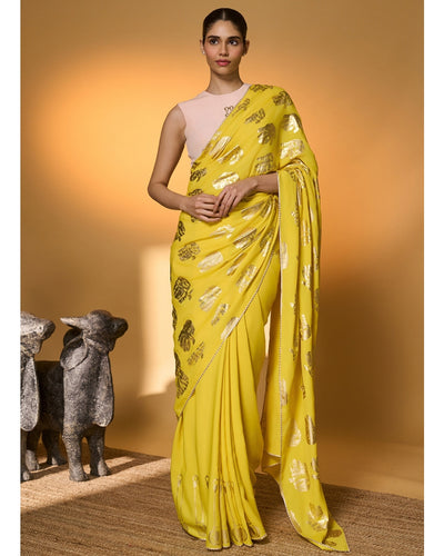 Yellow Haath Sari
