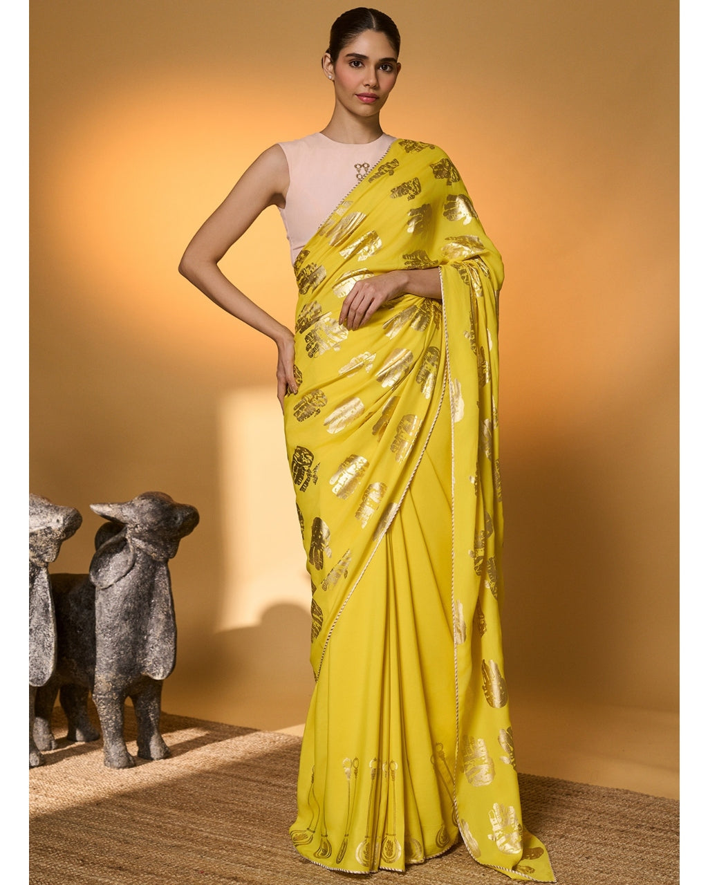 Yellow Haath Sari