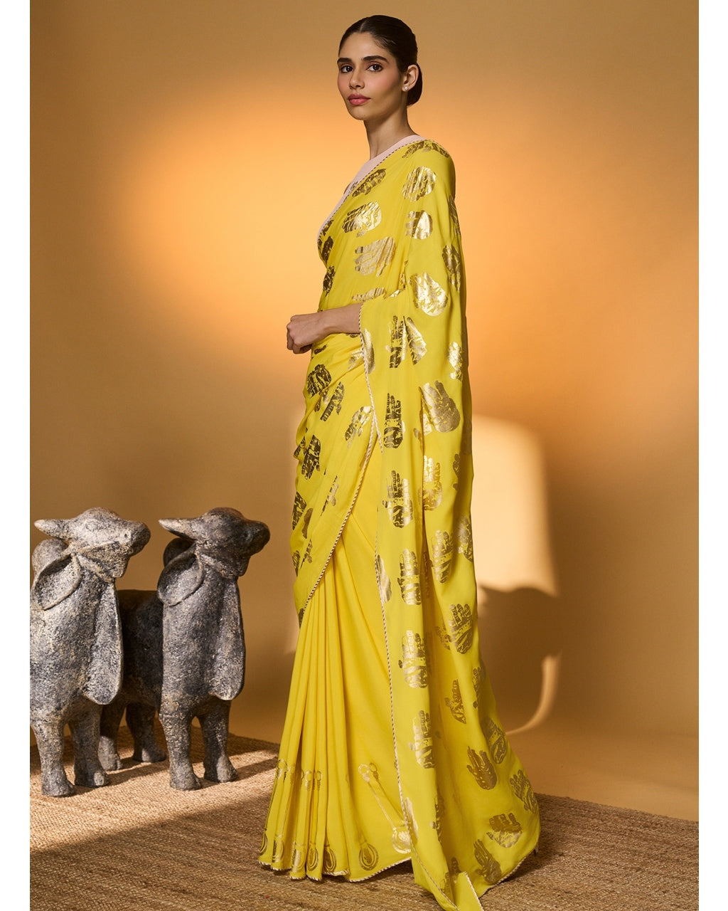 Yellow Haath Sari