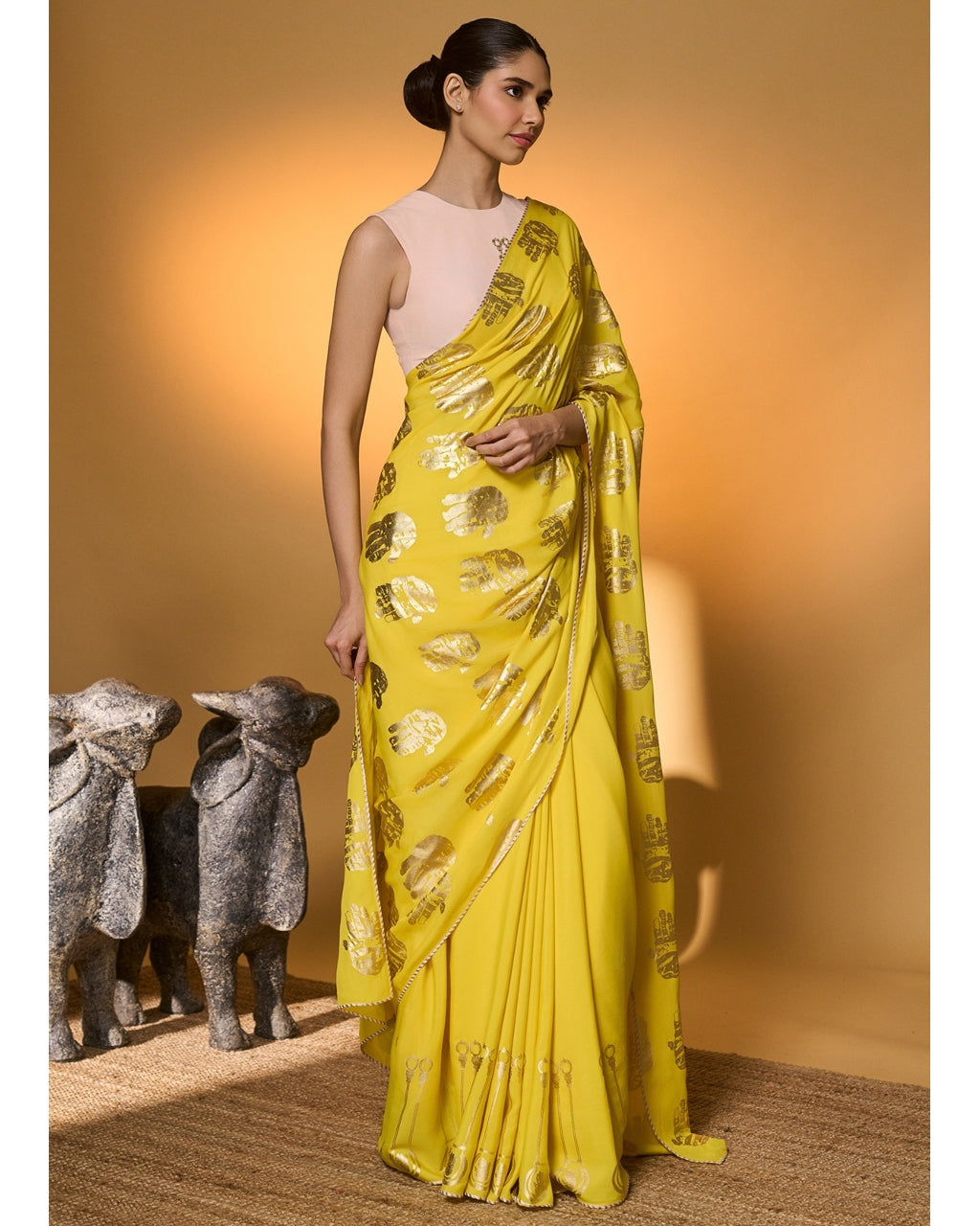 Yellow Haath Sari