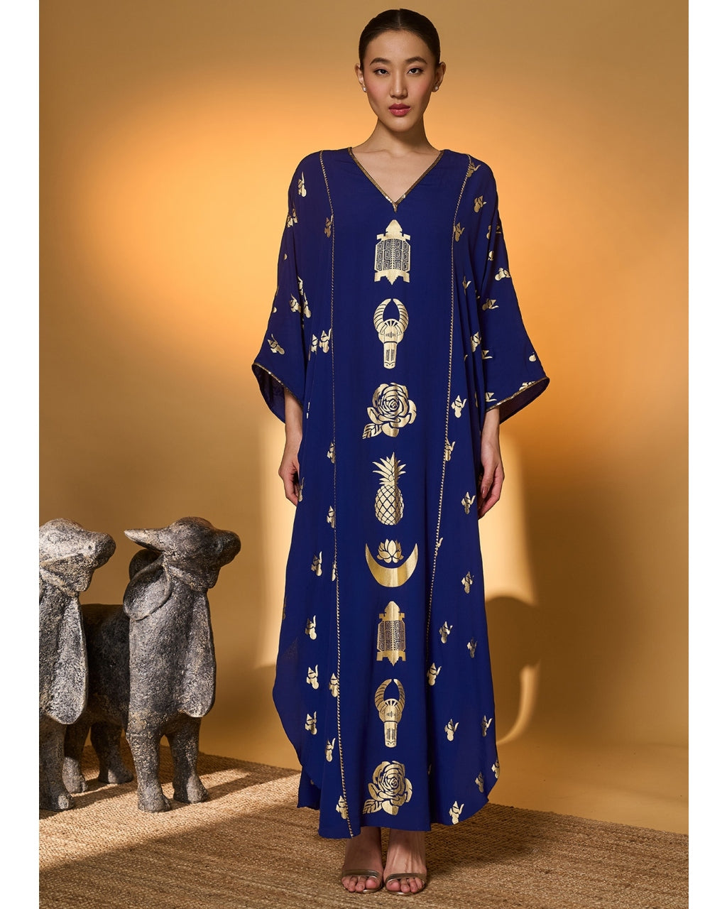 Electric Blue All Charms Kaftan