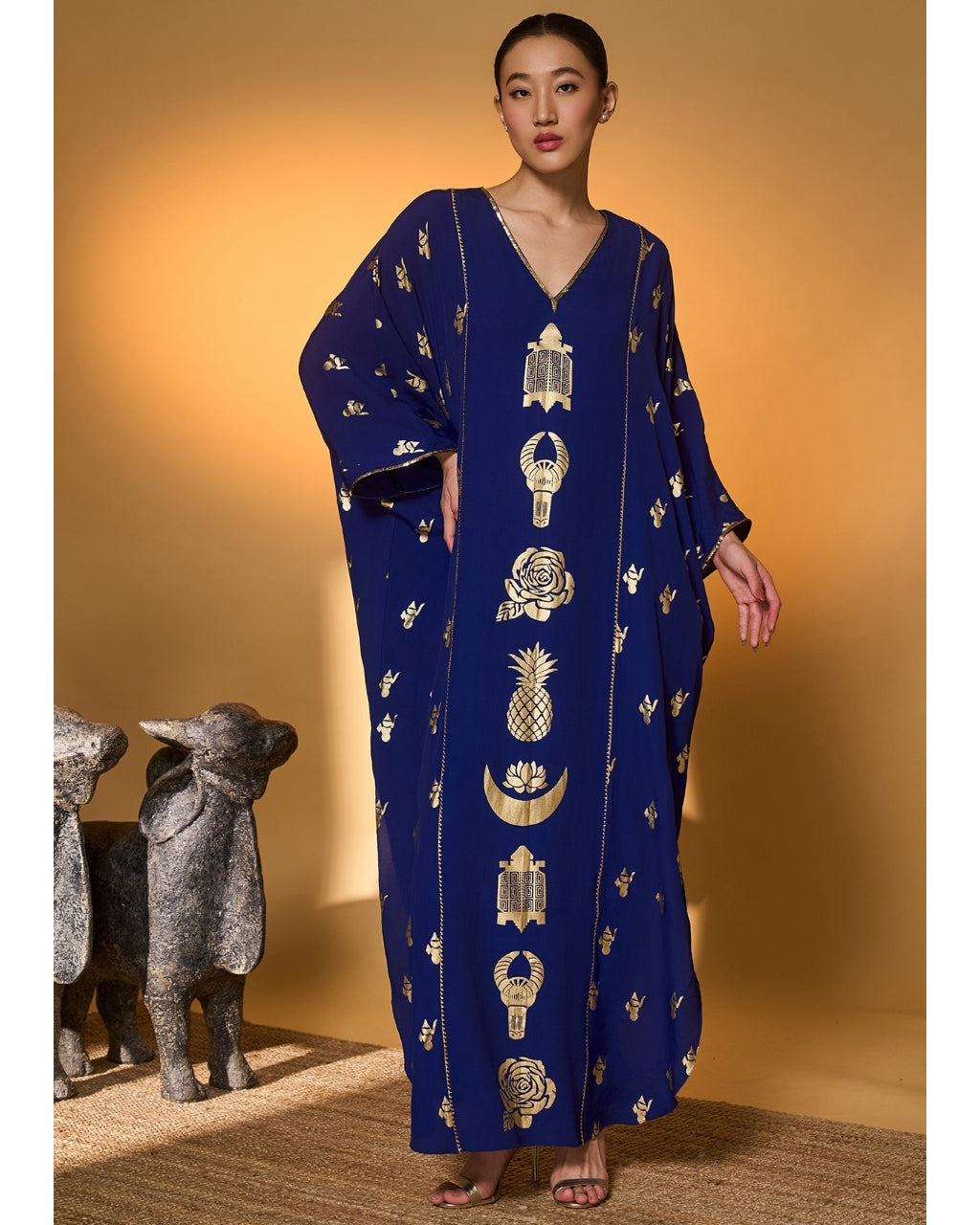 Electric Blue All Charms Kaftan