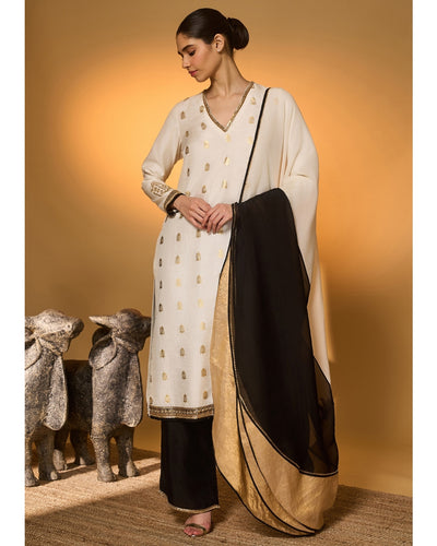 Ivory Turtle Tale Kurta Set