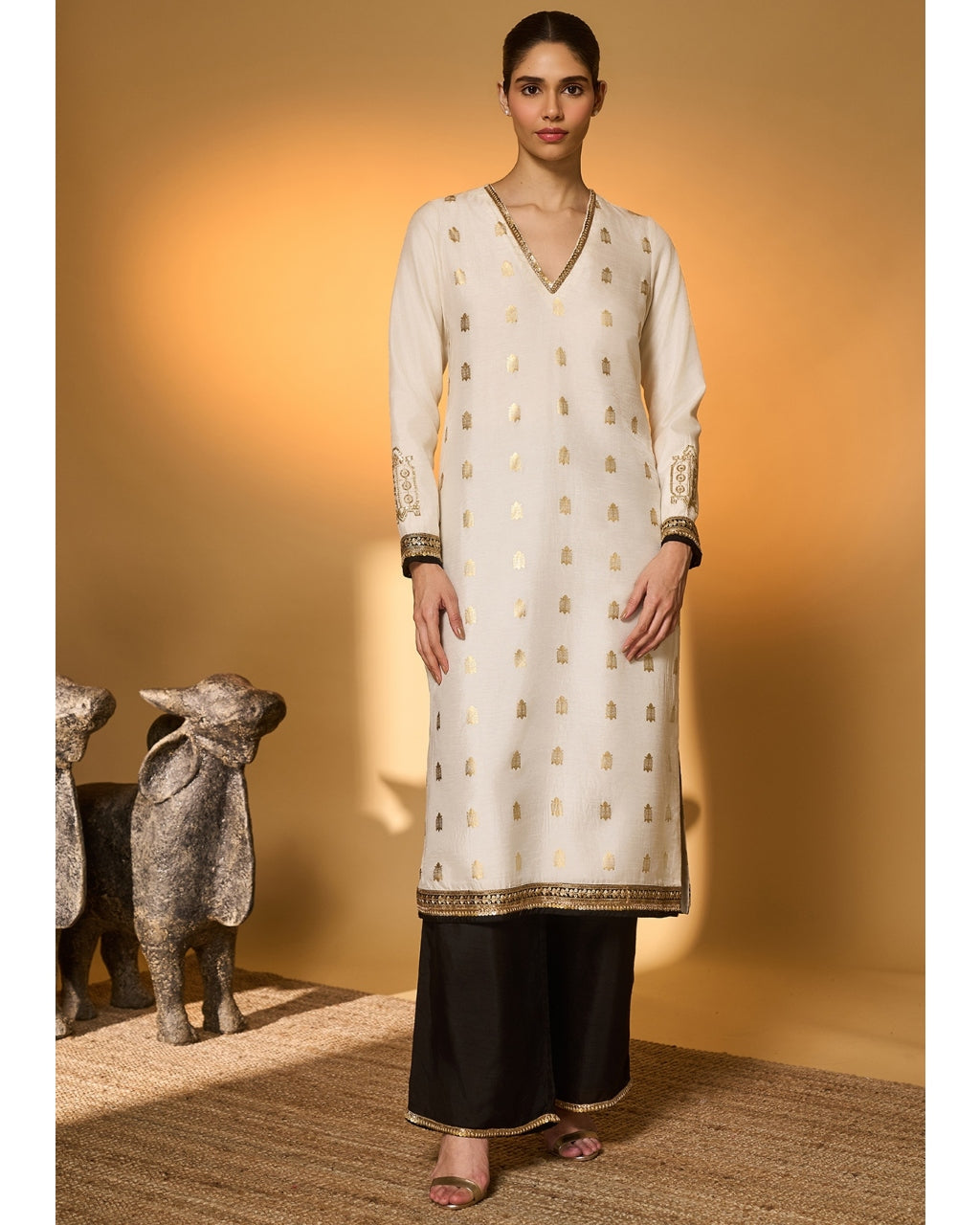 Ivory Turtle Tale Kurta Set