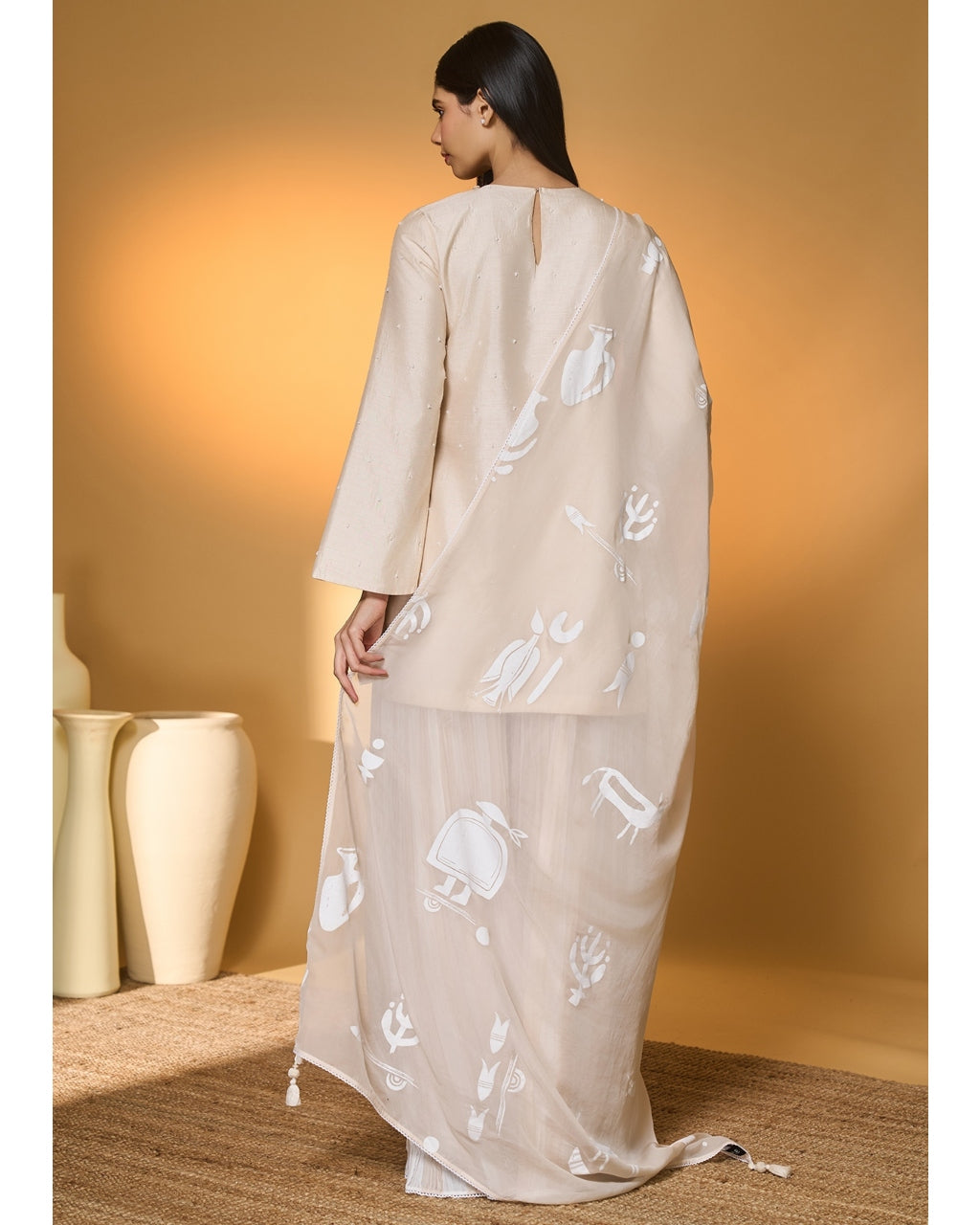 Rose Blushing Sharara Set