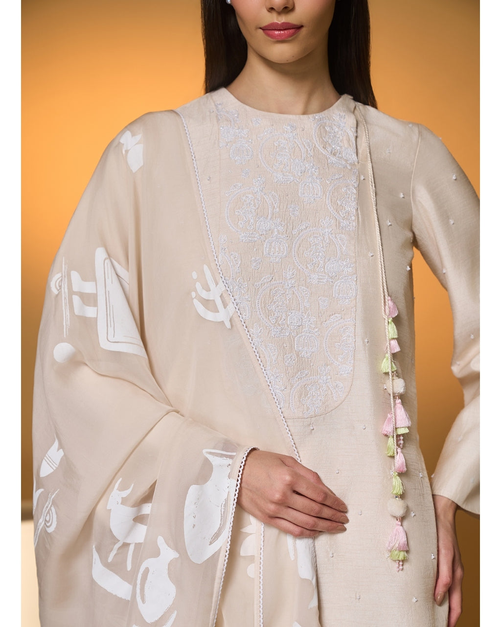 Rose Blushing Sharara Set