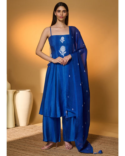 Heart Of Eden On Ocean Haze Anarkali Set