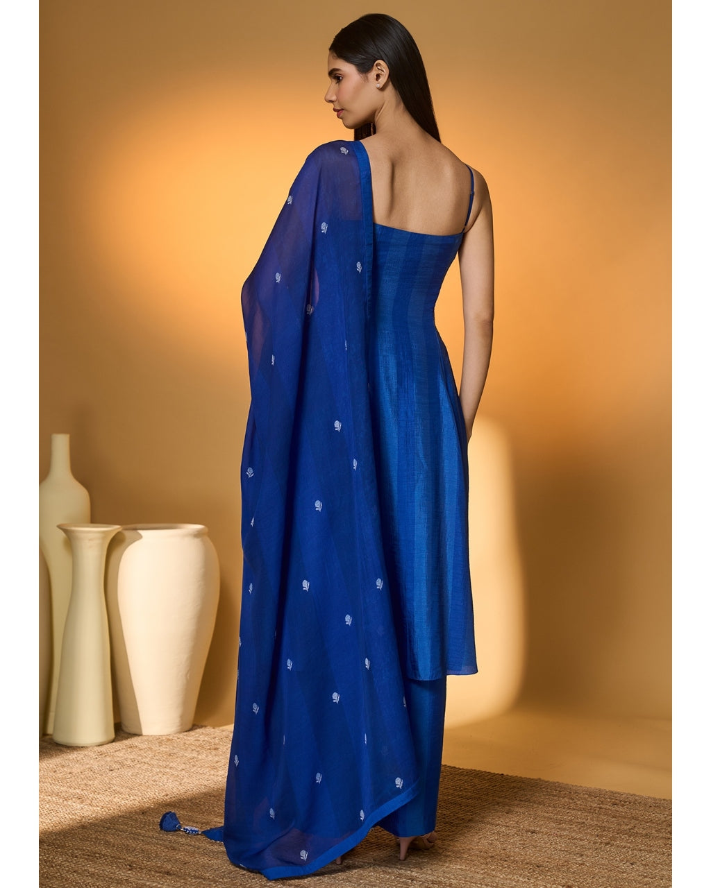 Heart Of Eden On Ocean Haze Anarkali Set