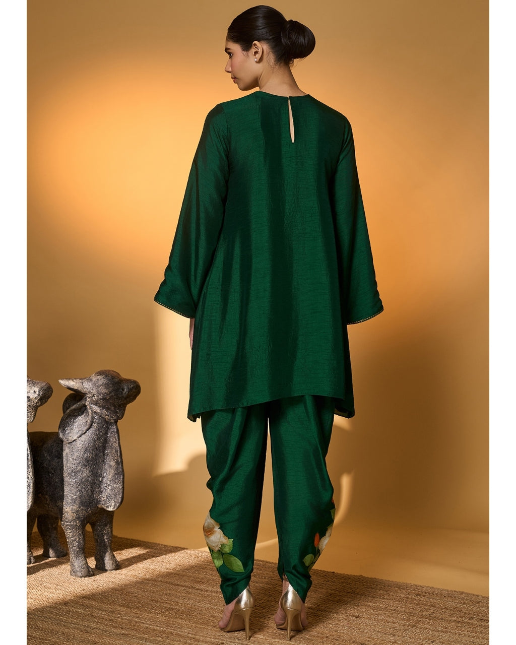 Bottle Green Kurta Set