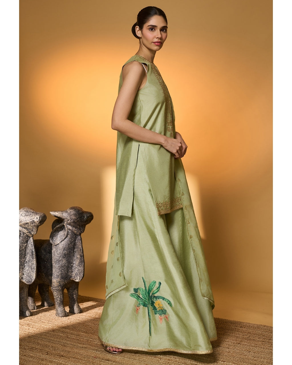 Mint Rose Blush Kurta Set
