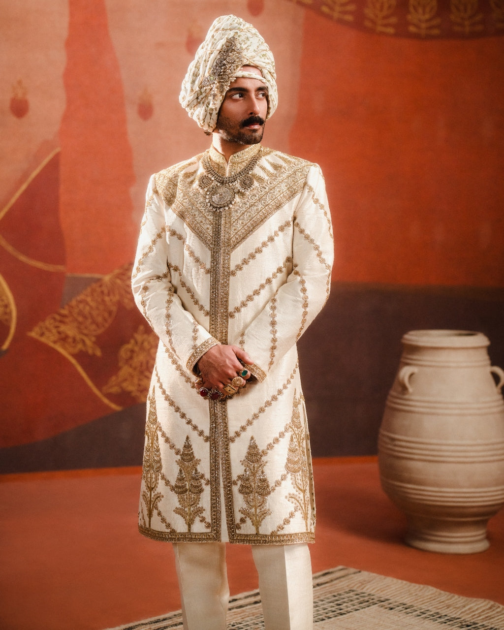 The Malai Burfi Sherwani Set