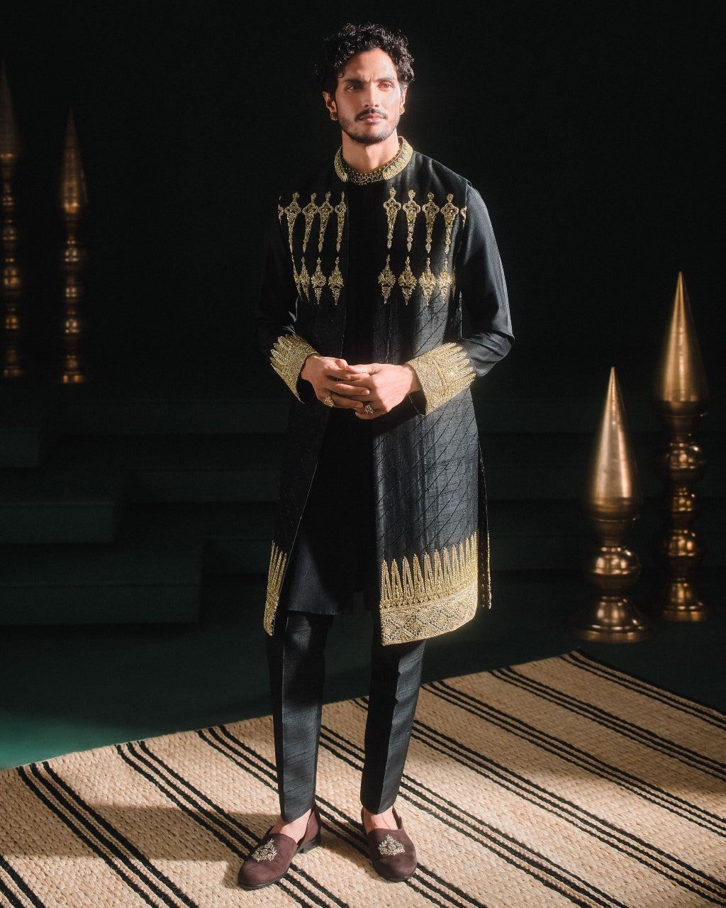 The Kala Khatta Sherwani Set