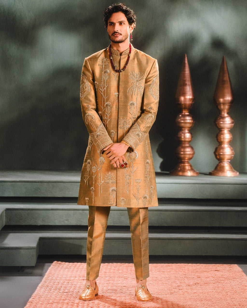 The Kesar Varak Sherwani Set