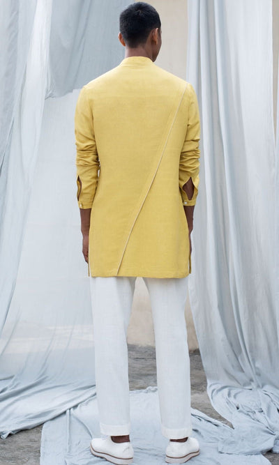 Crossover Panel Short Kurta Set