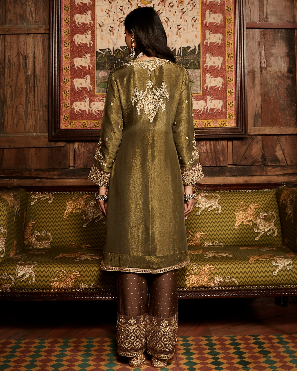 Tarnished Olive Tissue Heritage Suit Set