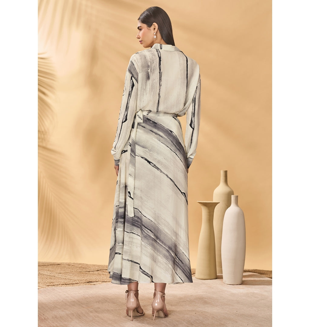 Moonlit Faces Skirt Set