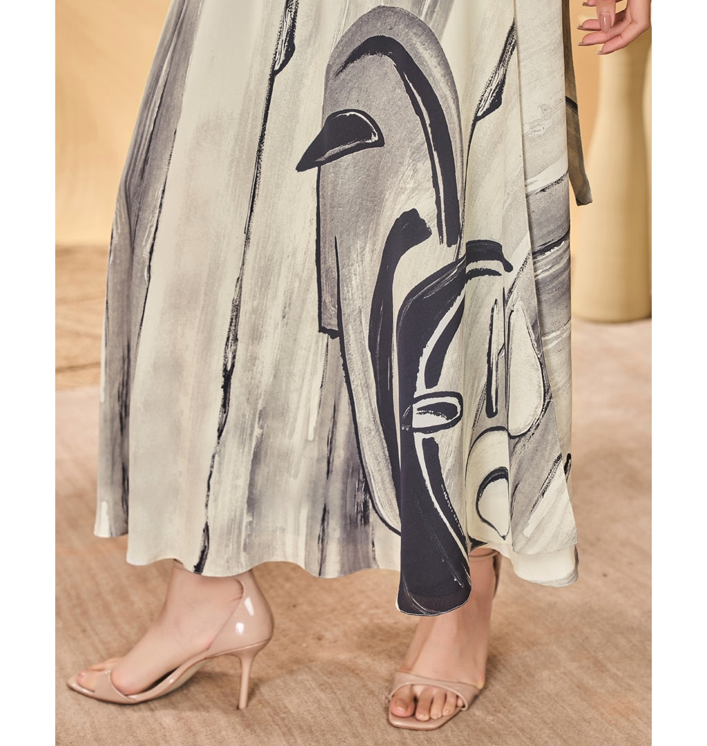 Moonlit Faces Skirt Set