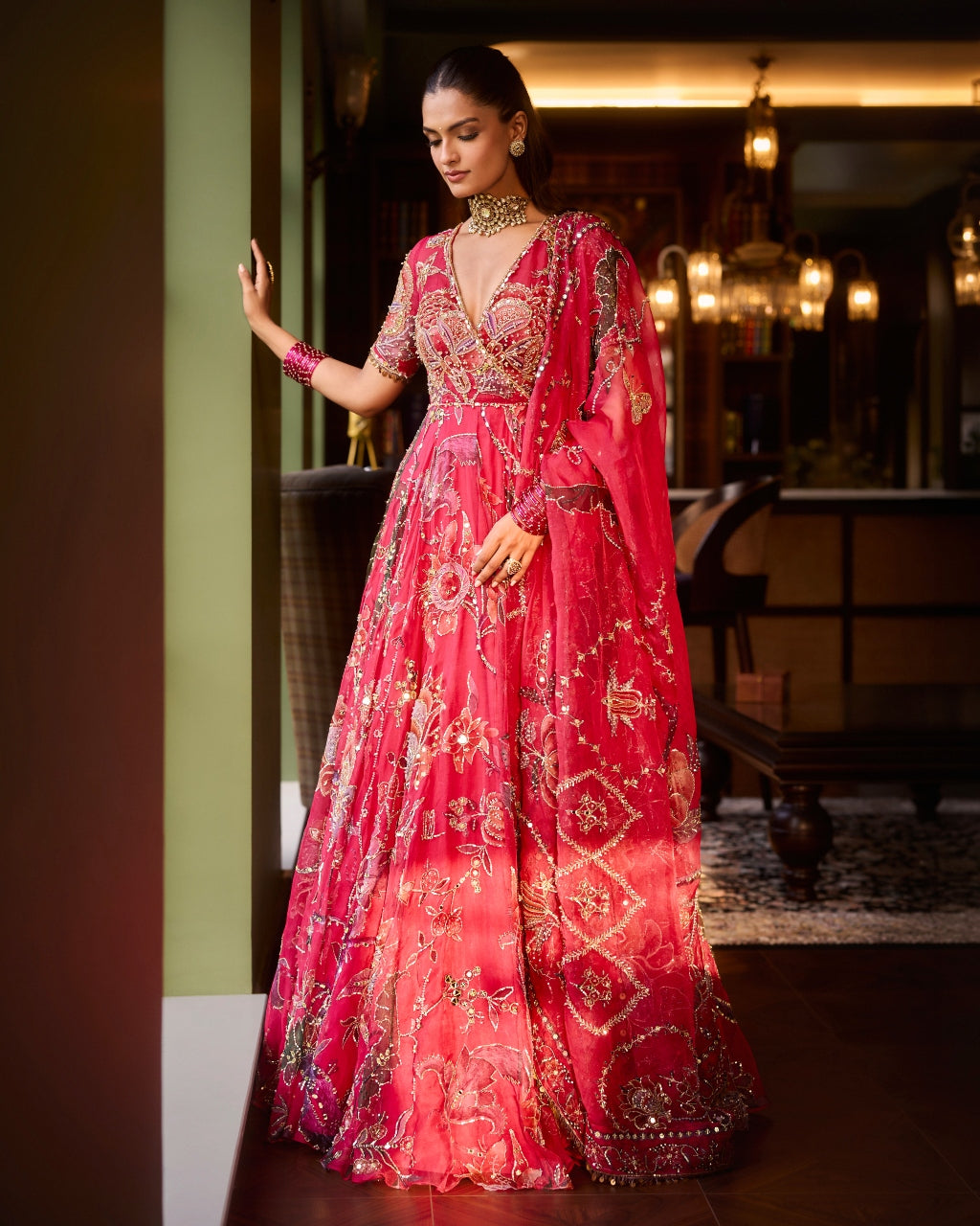 Mahira Angrakha Style Anarkali Set