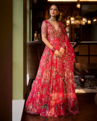 Mahira Angrakha Style Anarkali Set