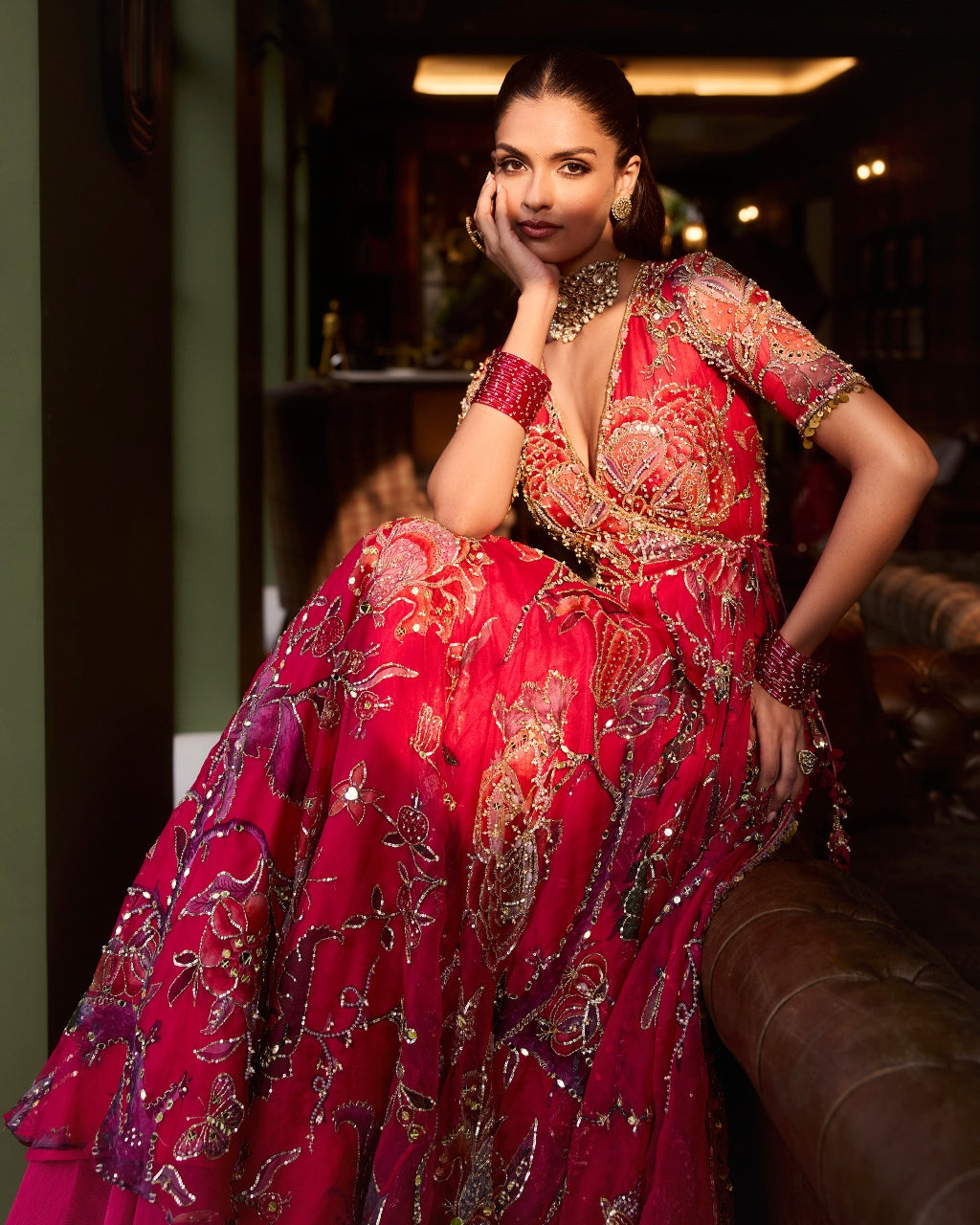 Mahira Angrakha Style Anarkali Set