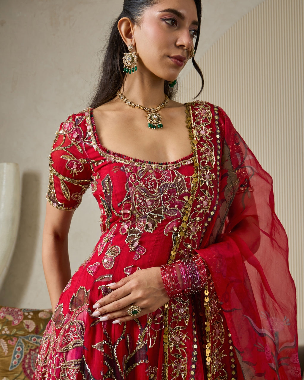 Marwa Anarkali And Sharara Set