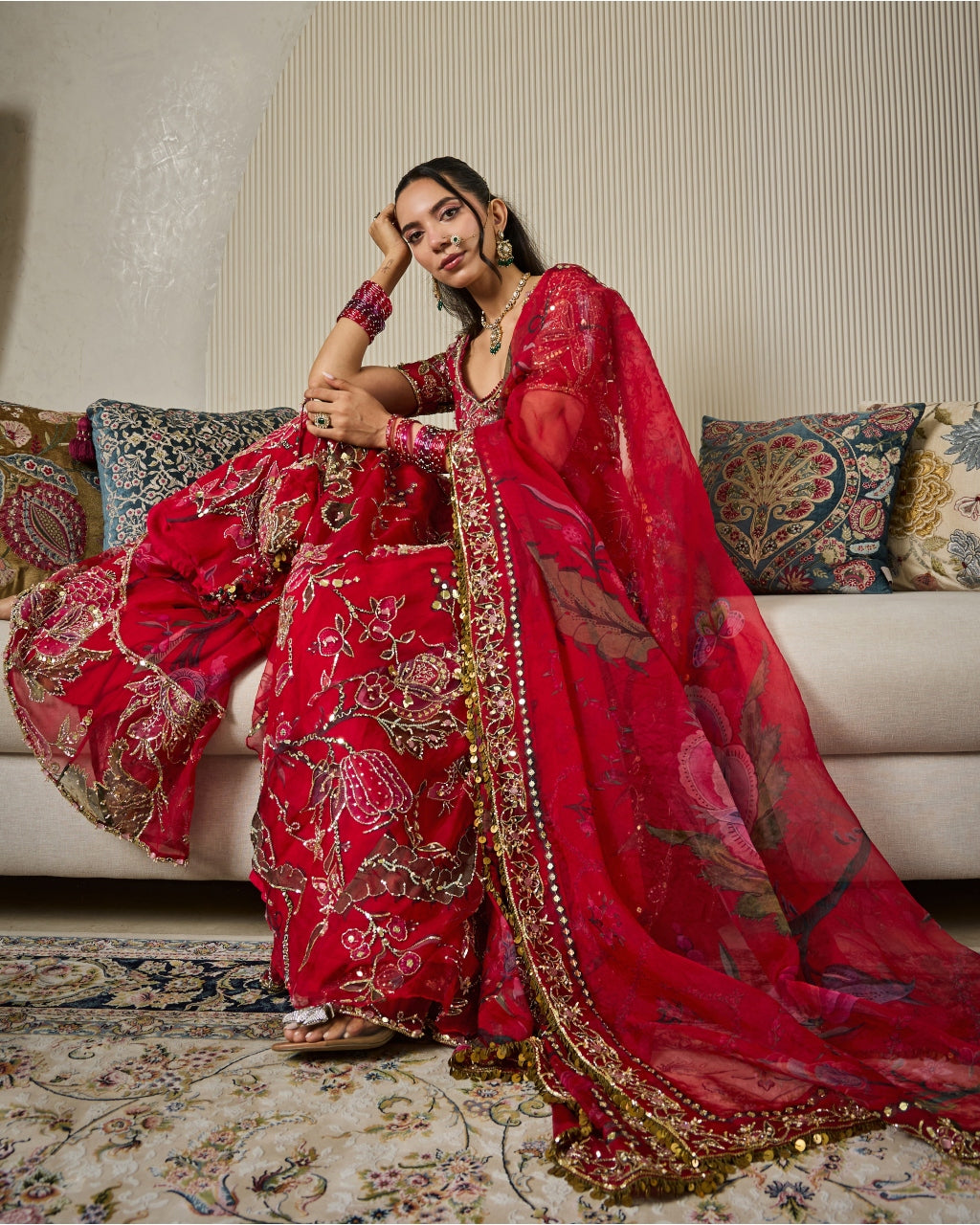 Marwa Anarkali And Sharara Set
