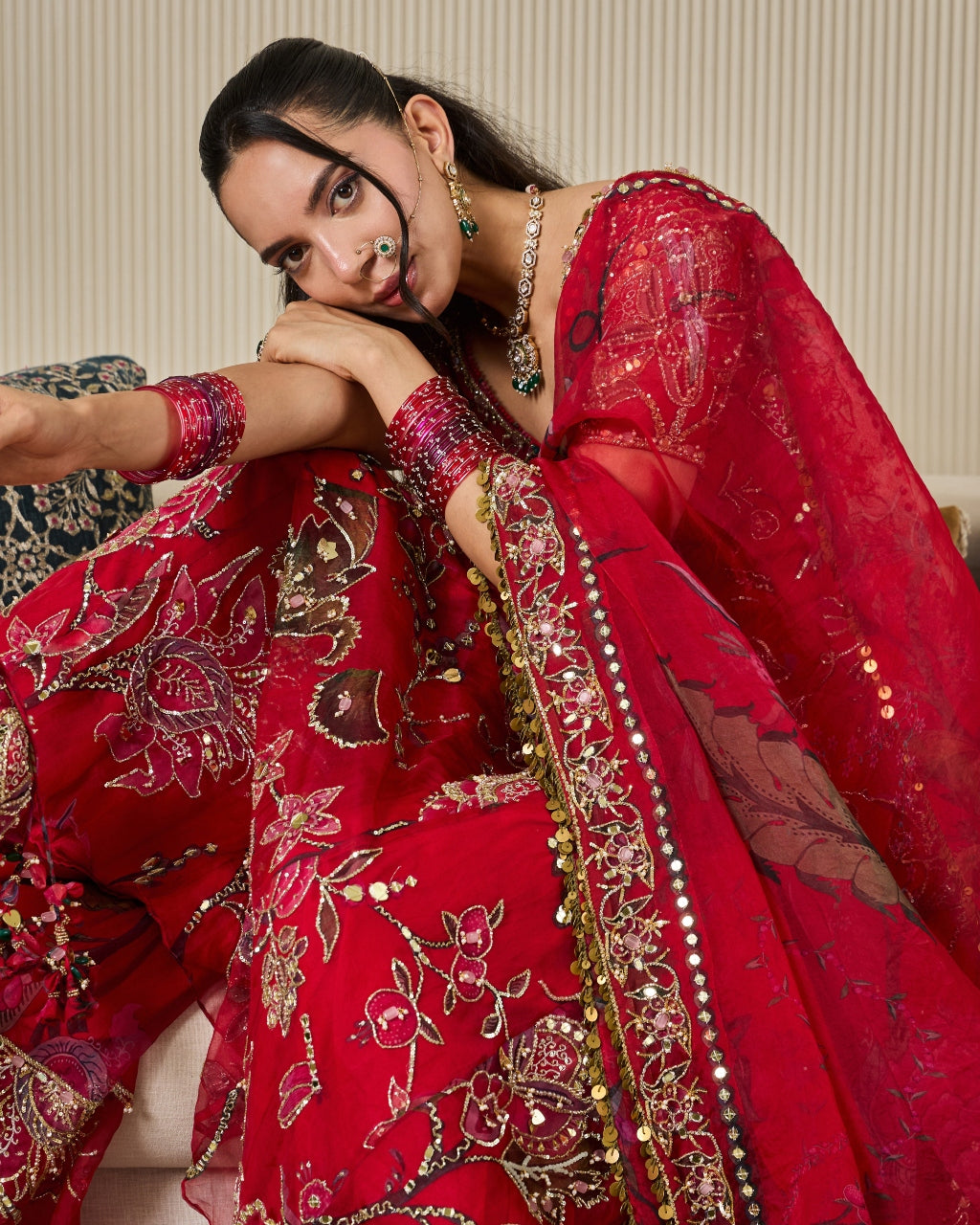 Marwa Anarkali And Sharara Set
