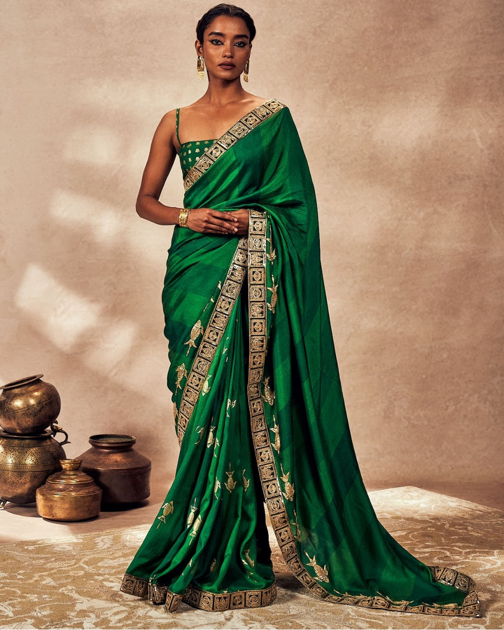 Green Mystic Sari Set