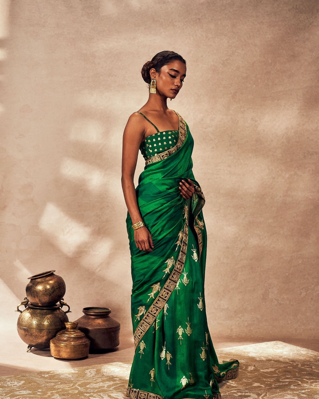 Green Mystic Sari Set