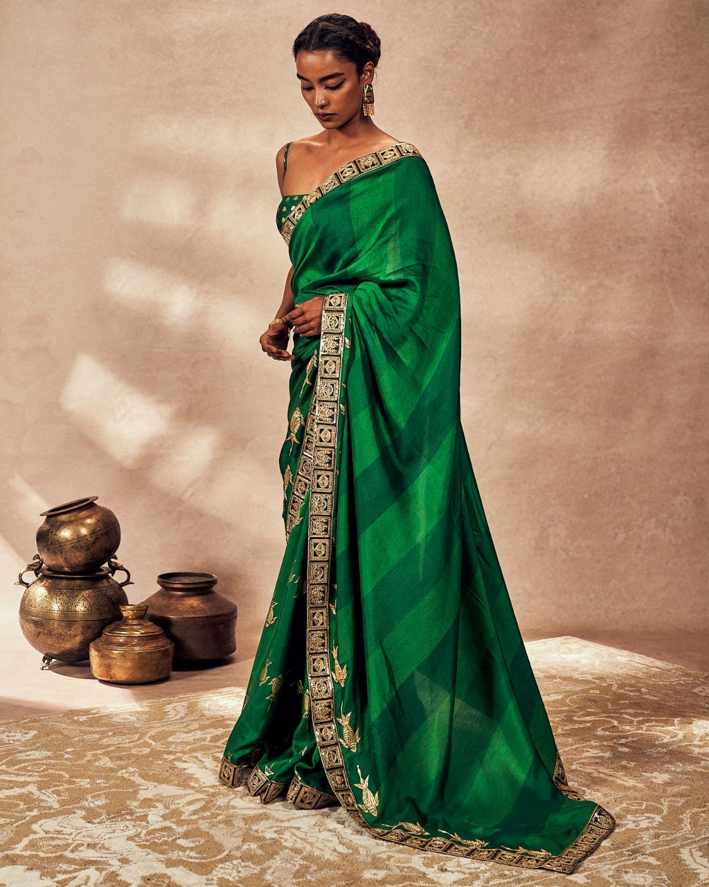 Green Mystic Sari Set