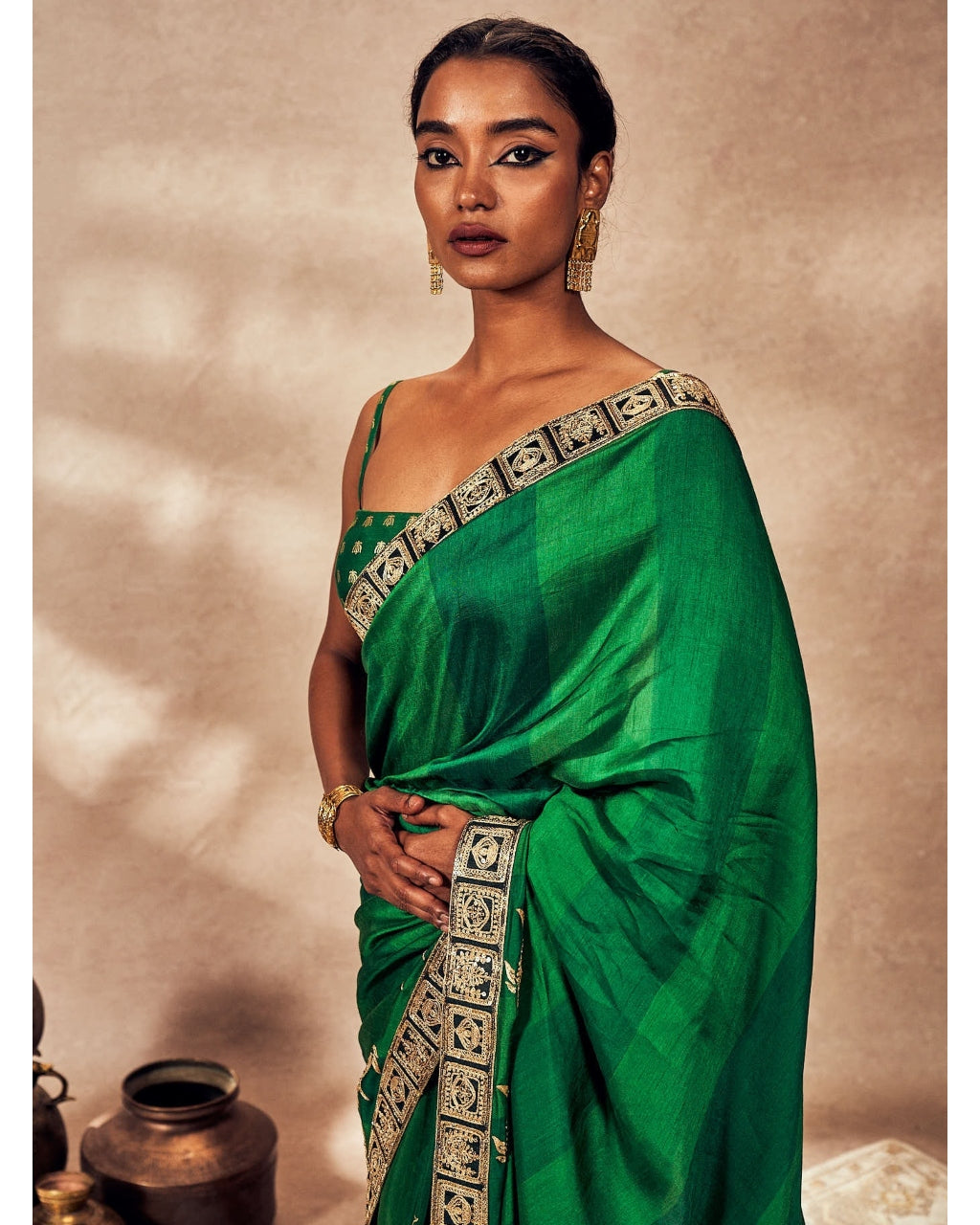 Green Mystic Sari Set