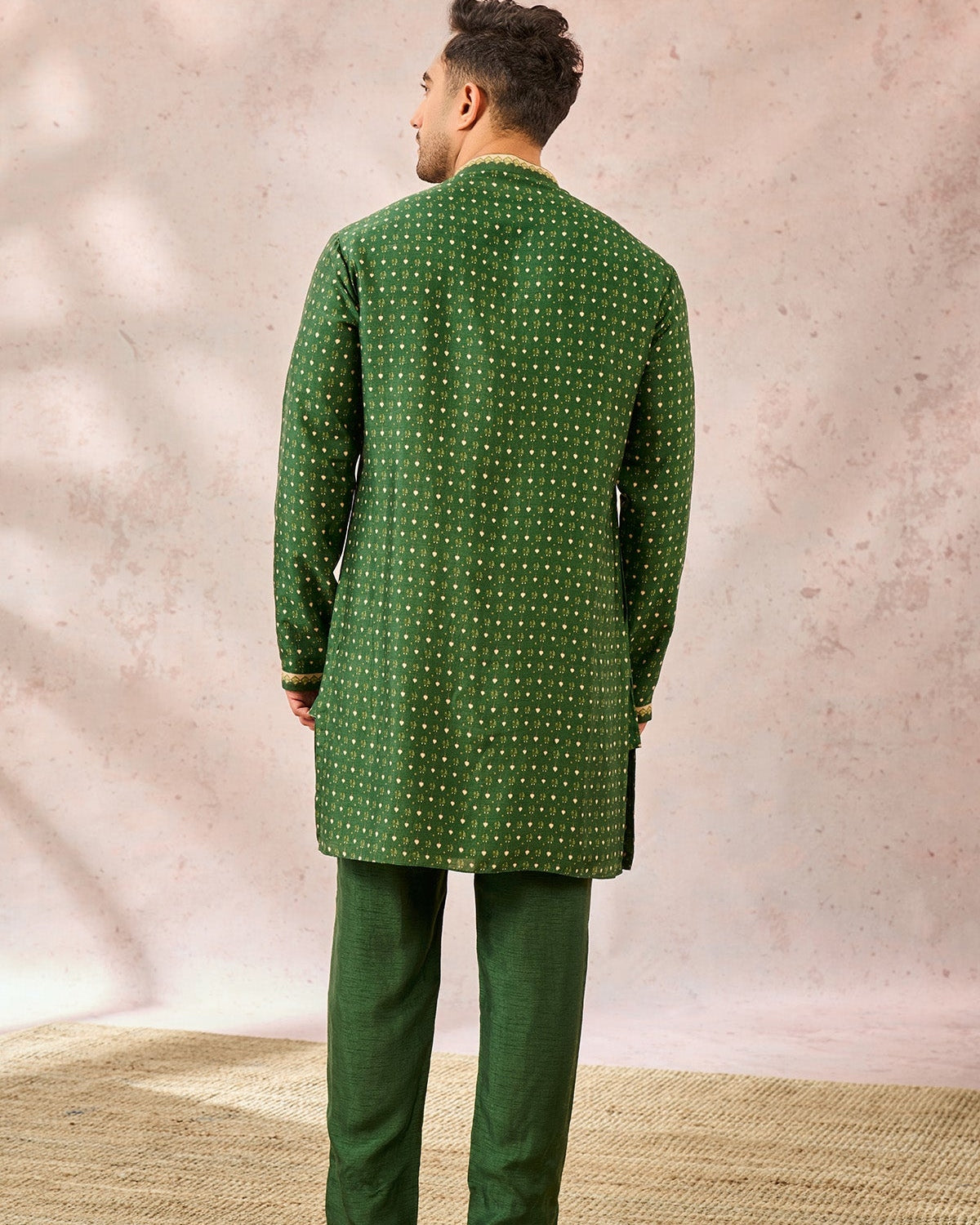 Green Tree of Hearts Kurta Set