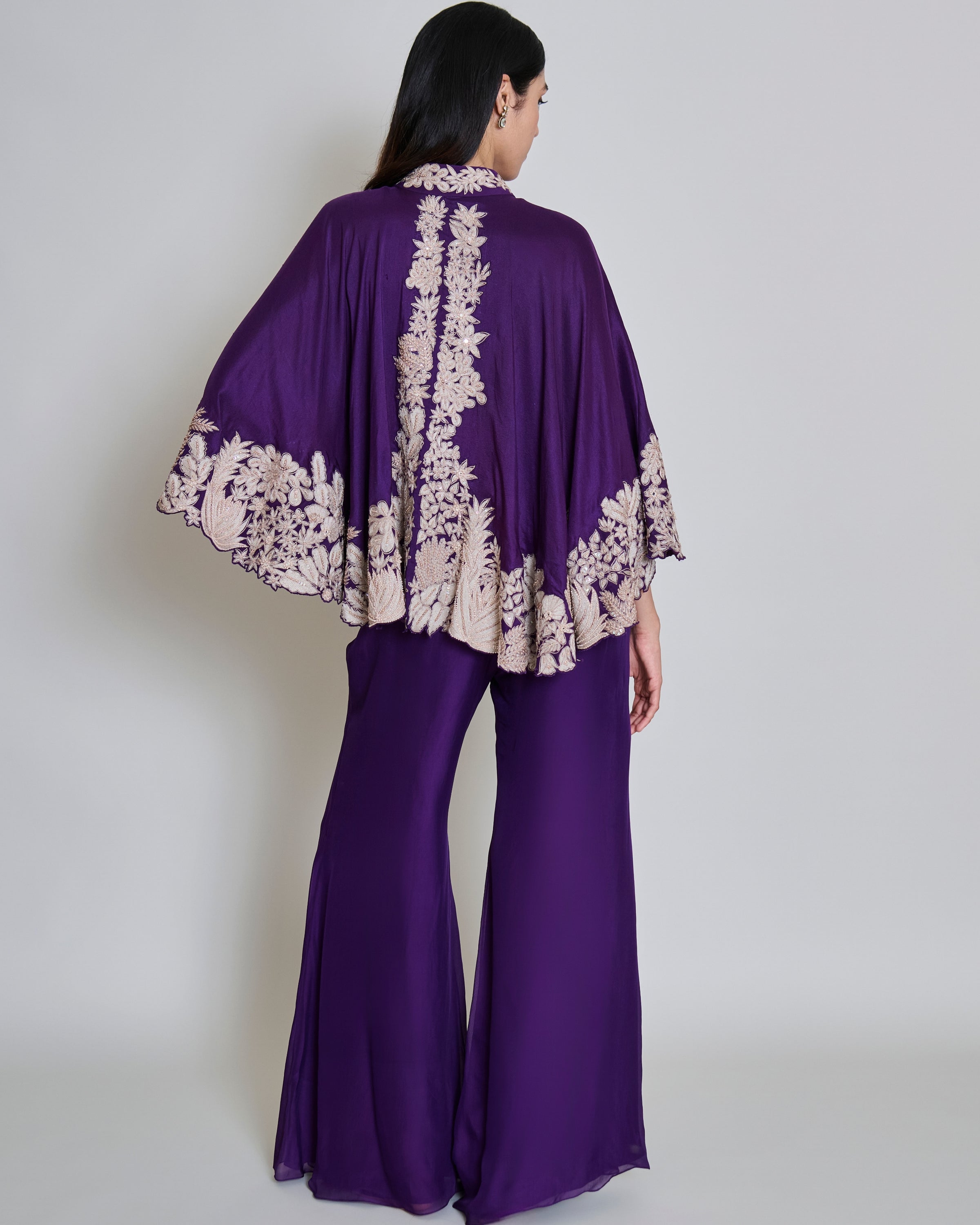 Purple Kalie Cape Set