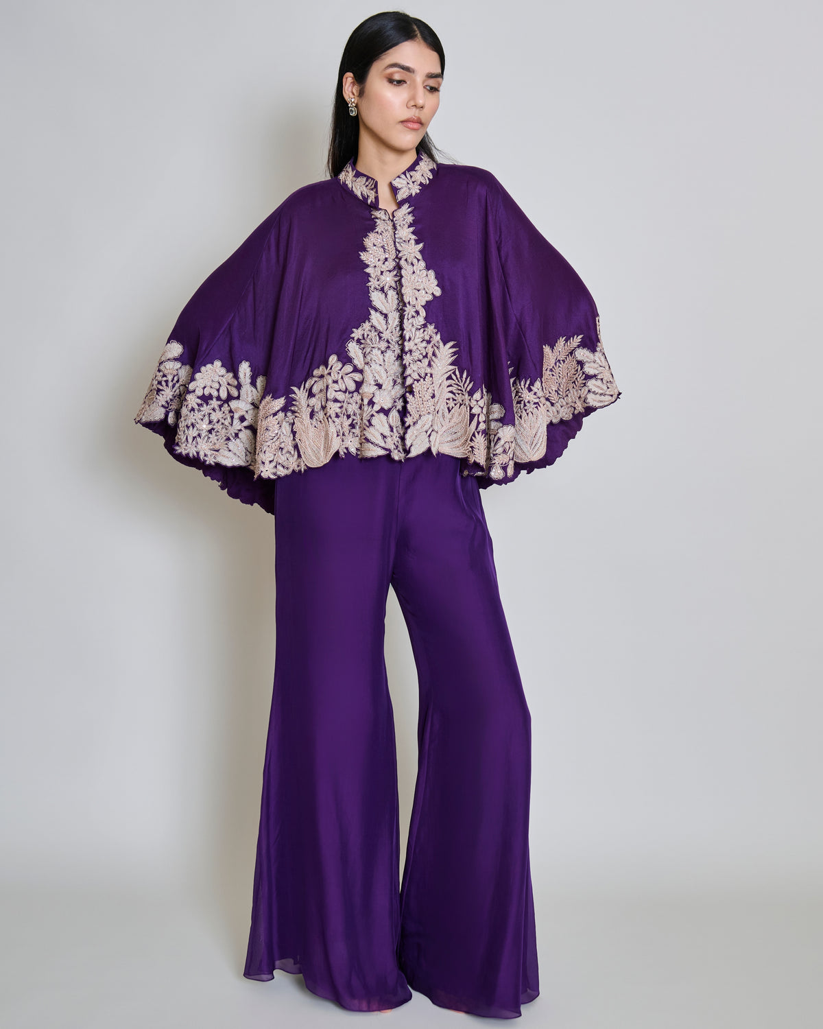 Purple Kalie Cape Set
