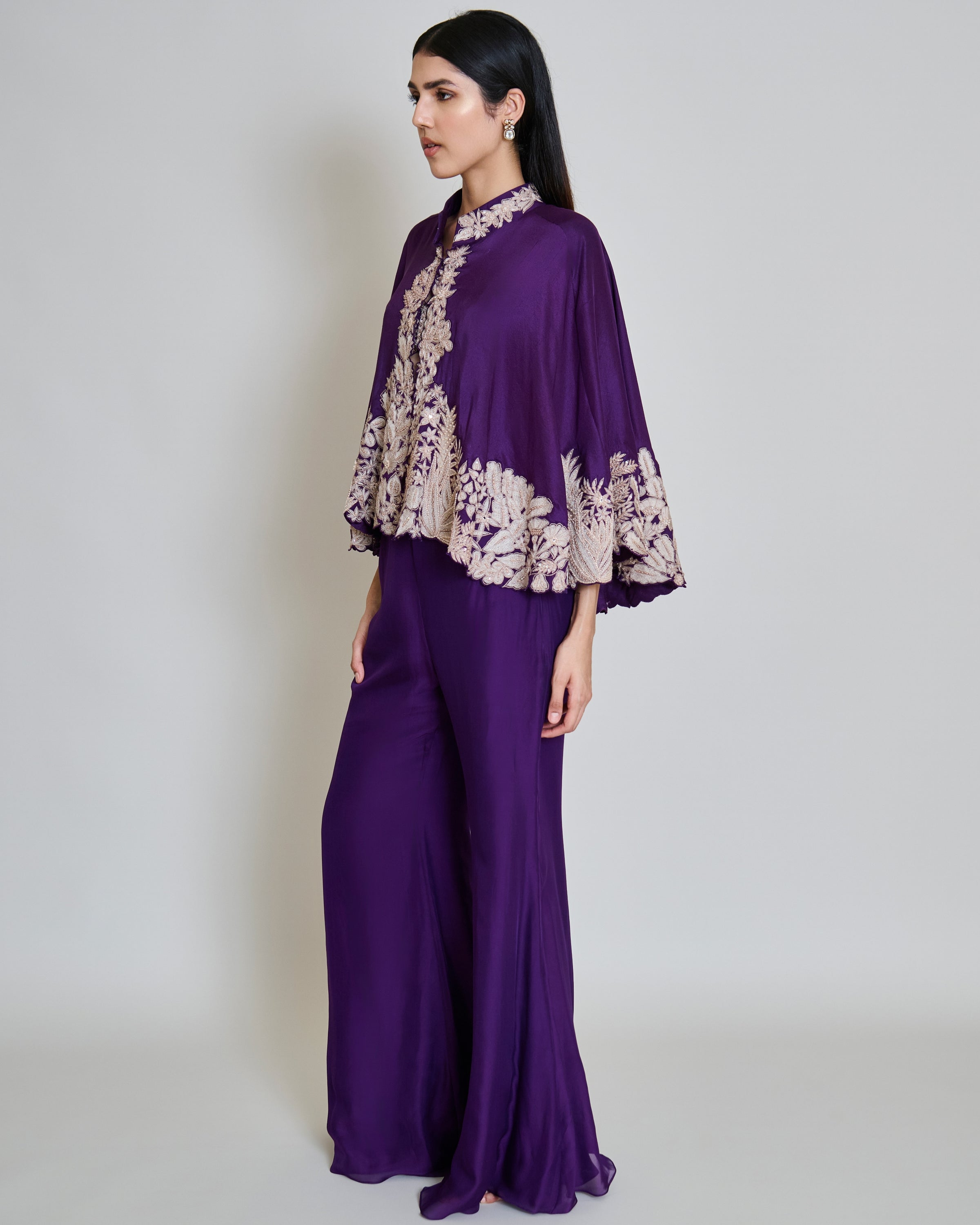 Purple Kalie Cape Set
