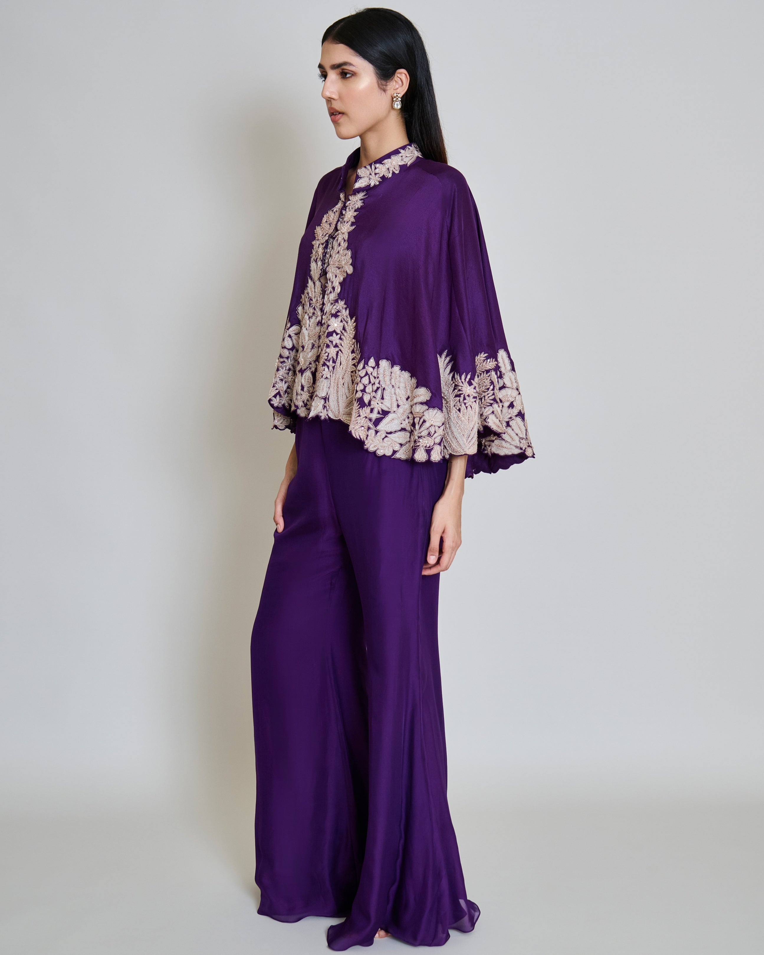 Purple Kalie Cape Set