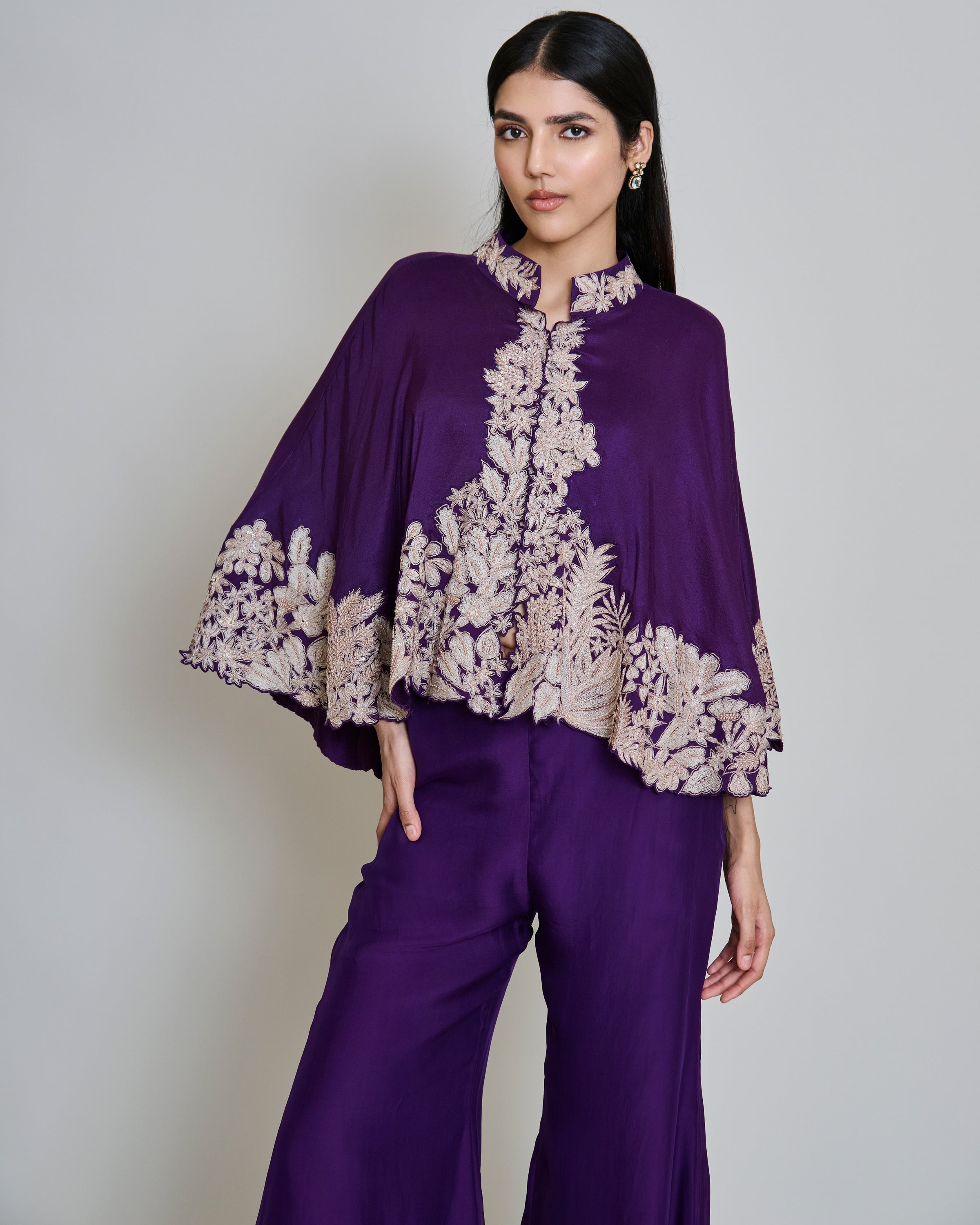 Purple Kalie Cape Set