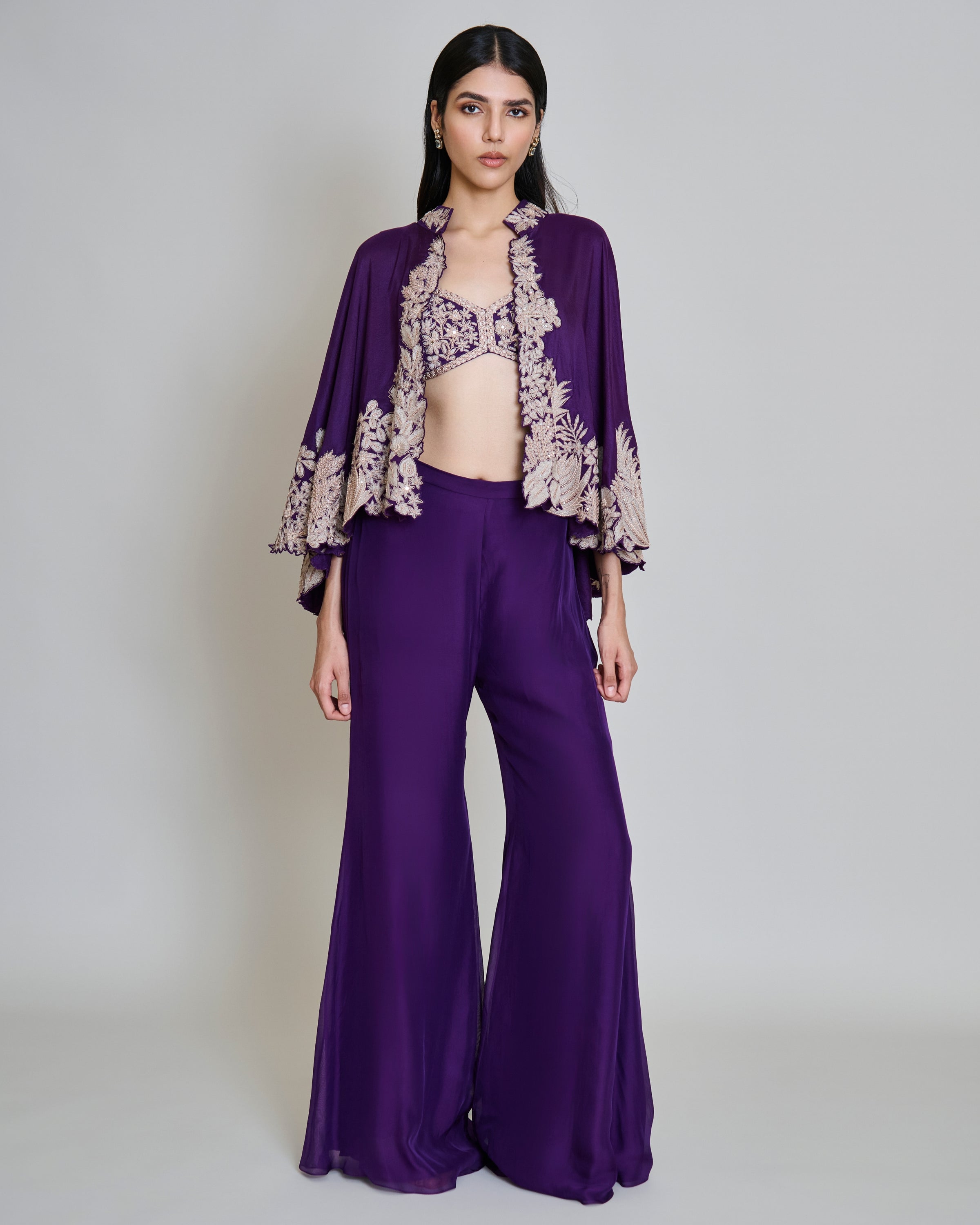 Purple Kalie Cape Set