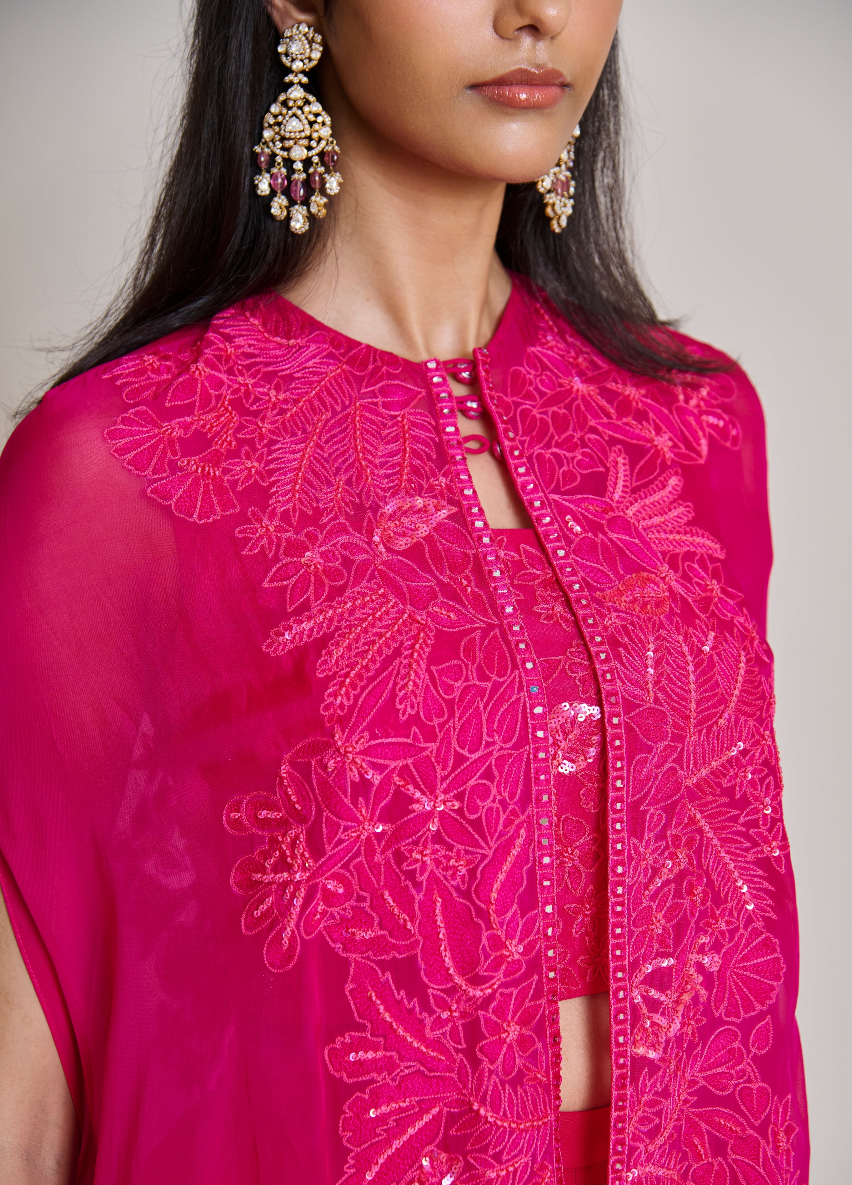 Mishru Fuchsia Aurea Pant Set