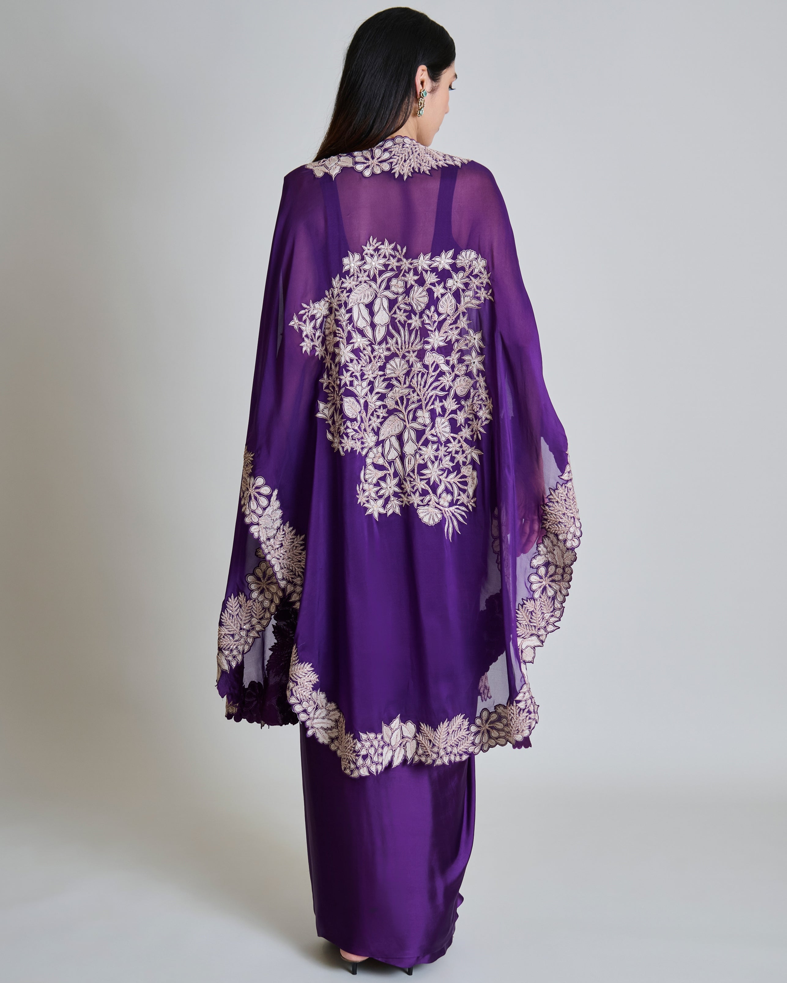 Purple Lea Cape Set