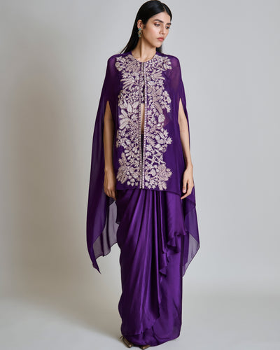 Purple Aurea Skirt Set