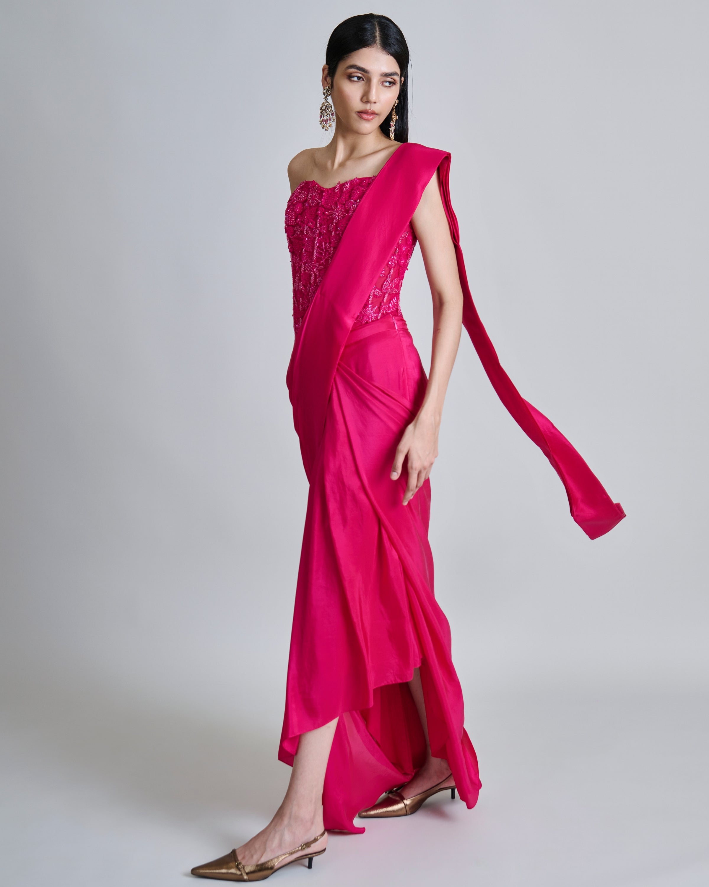 Fuchsia Zin Sari