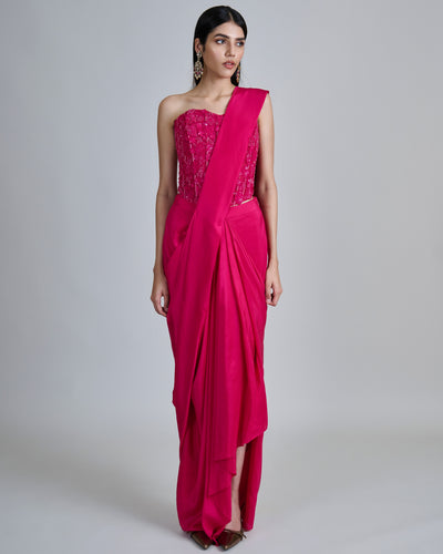 Fuchsia Zin Sari
