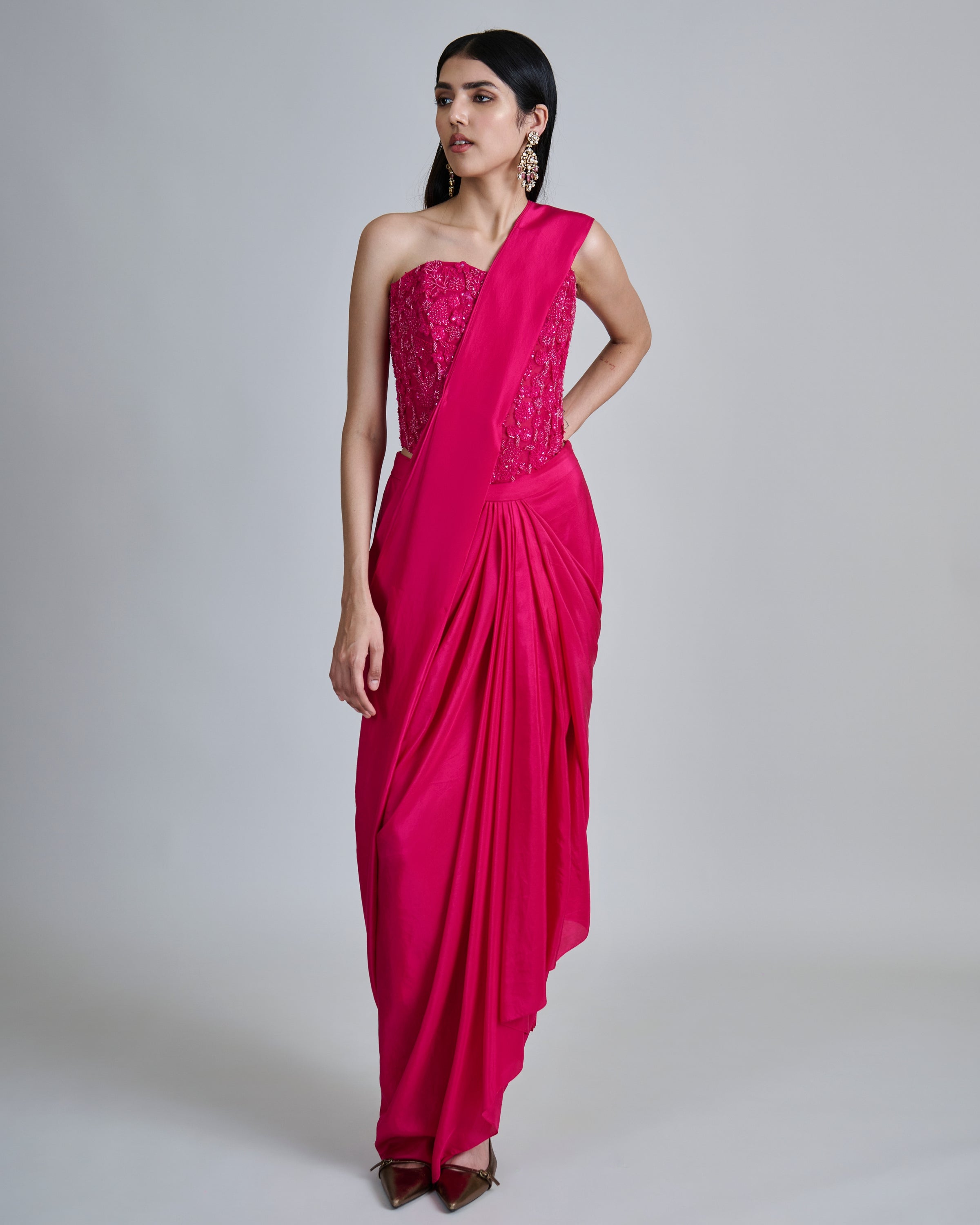 Fuchsia Zin Sari