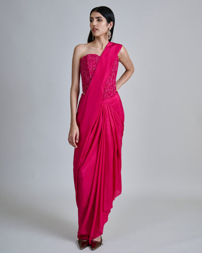 Fuchsia Zin Sari