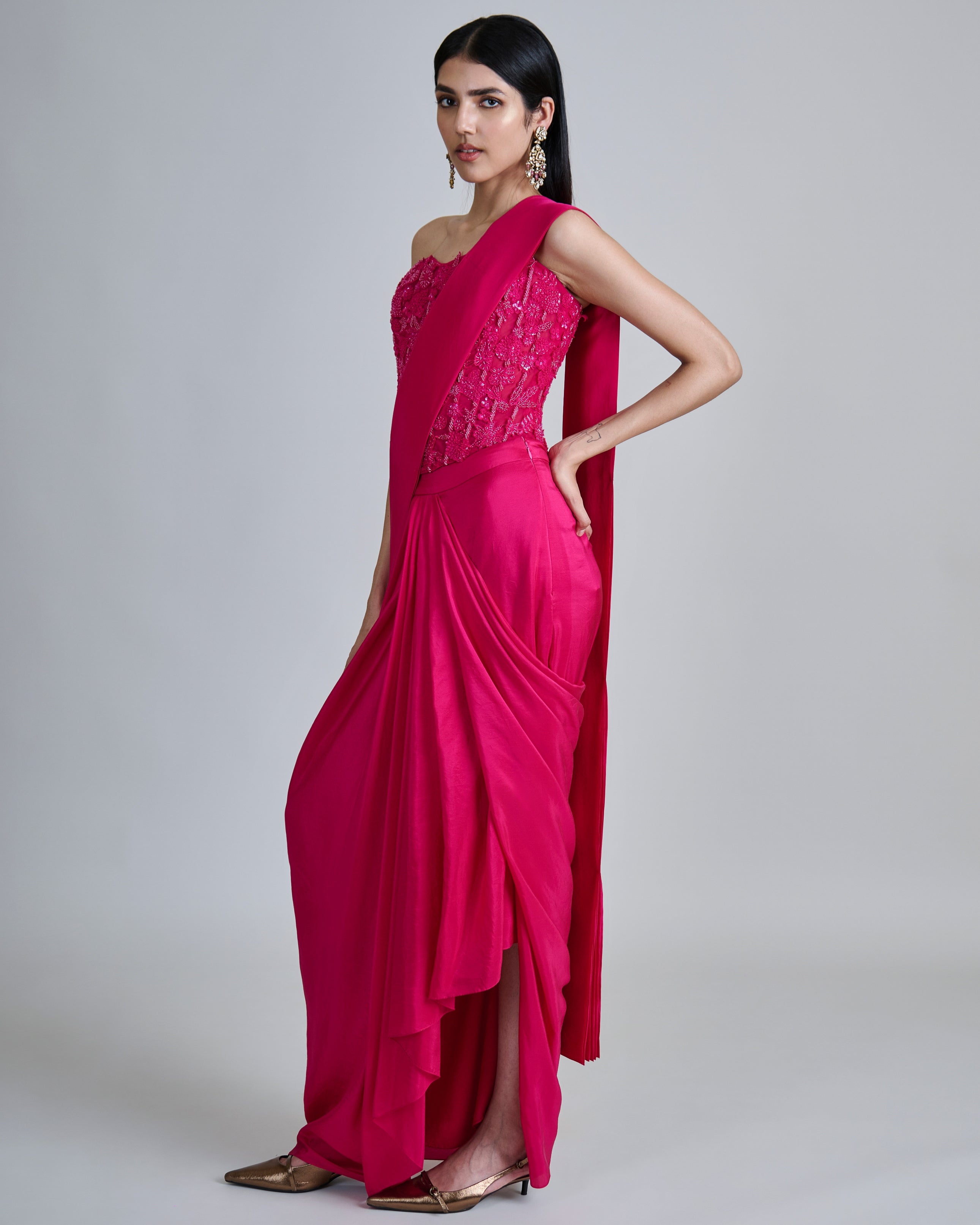 Fuchsia Zin Sari