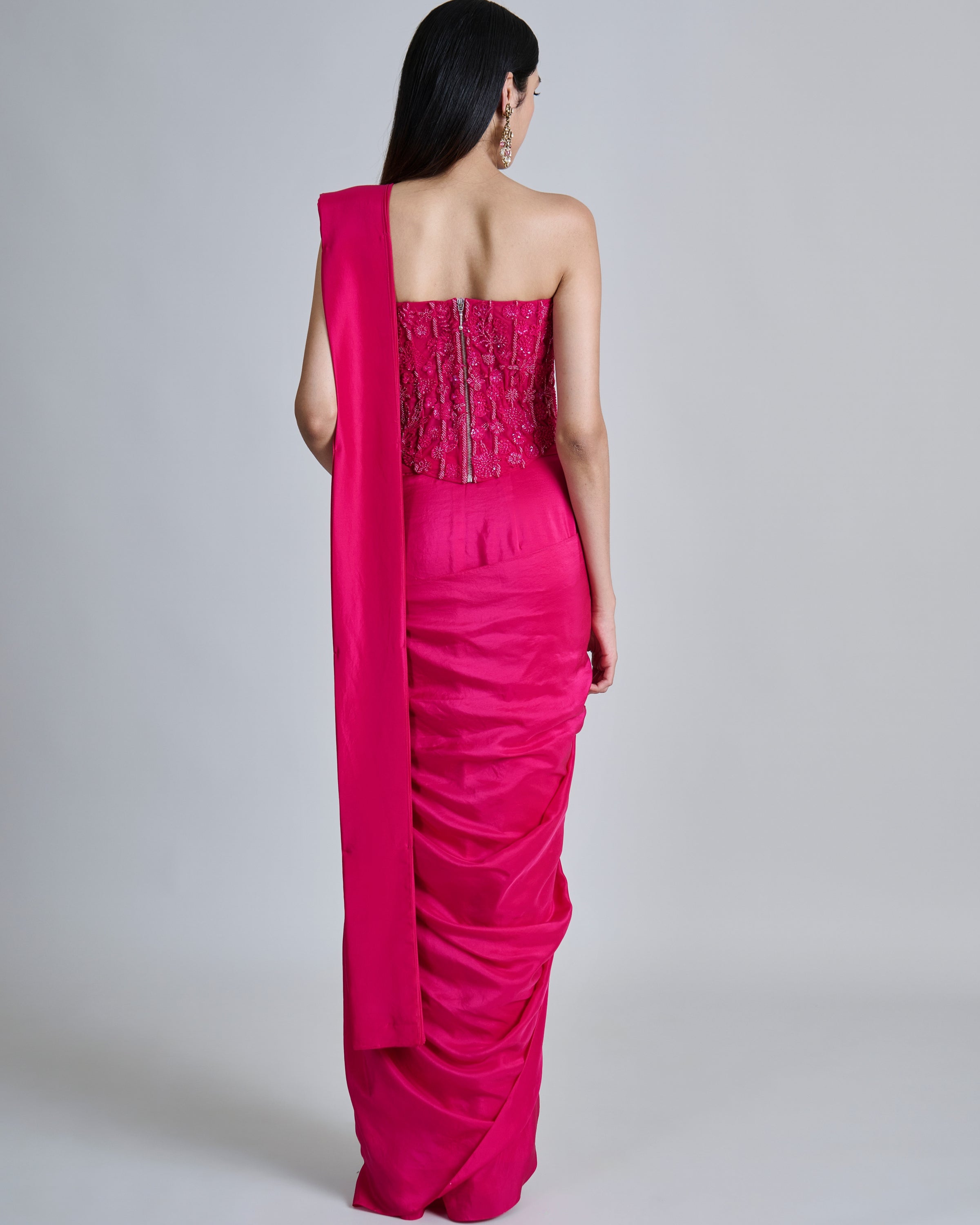 Fuchsia Zin Sari