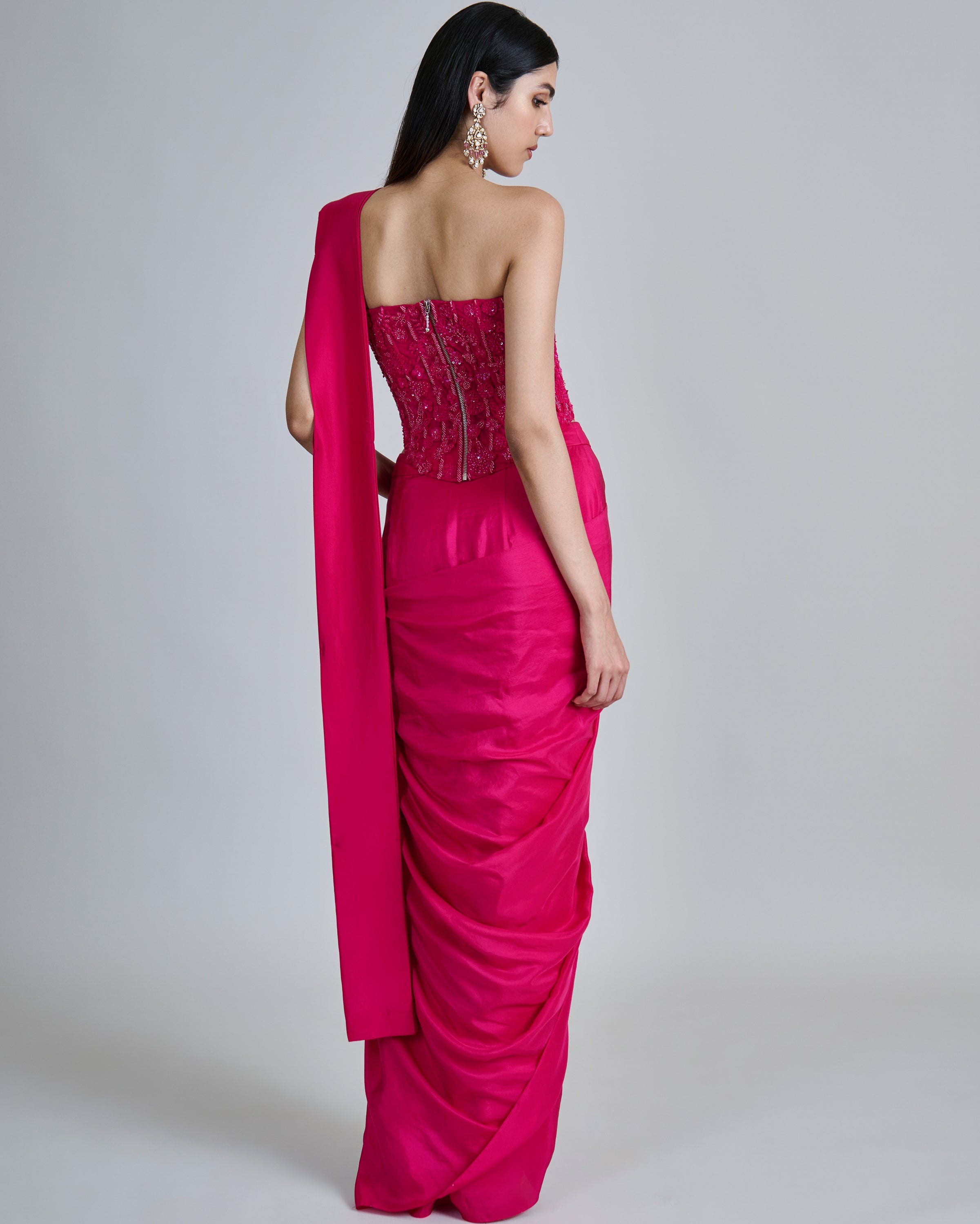 Fuchsia Zin Sari