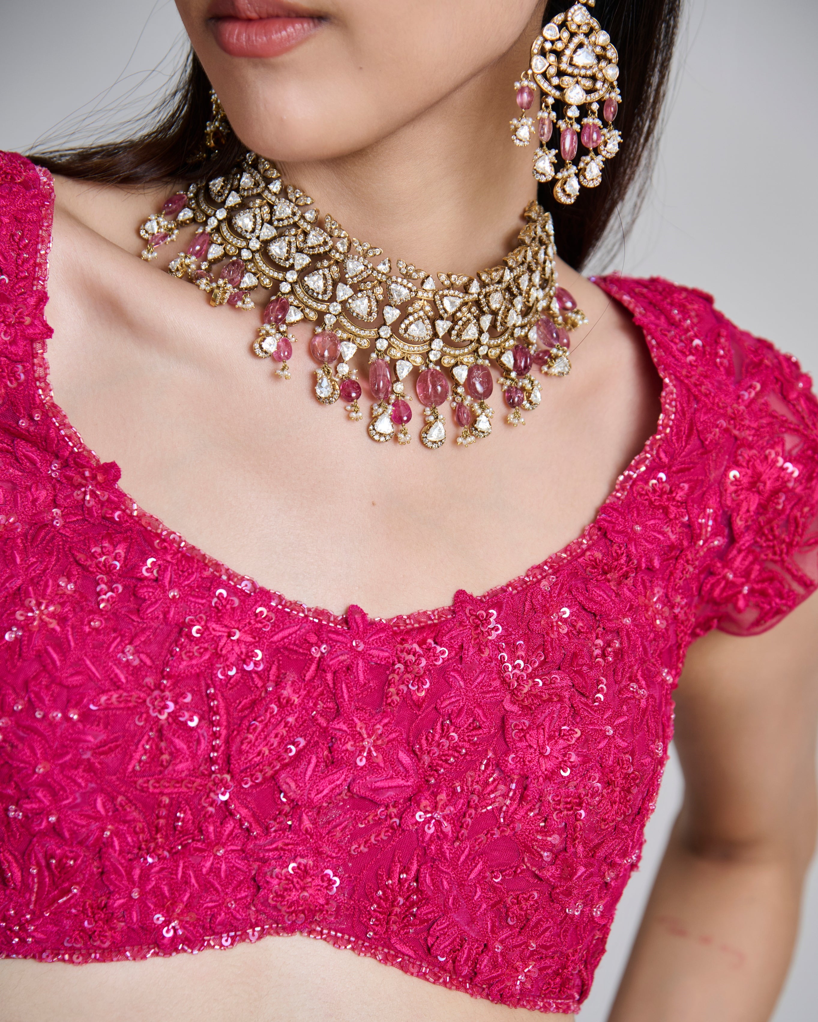 Fuchsia Celia Lehenga Set