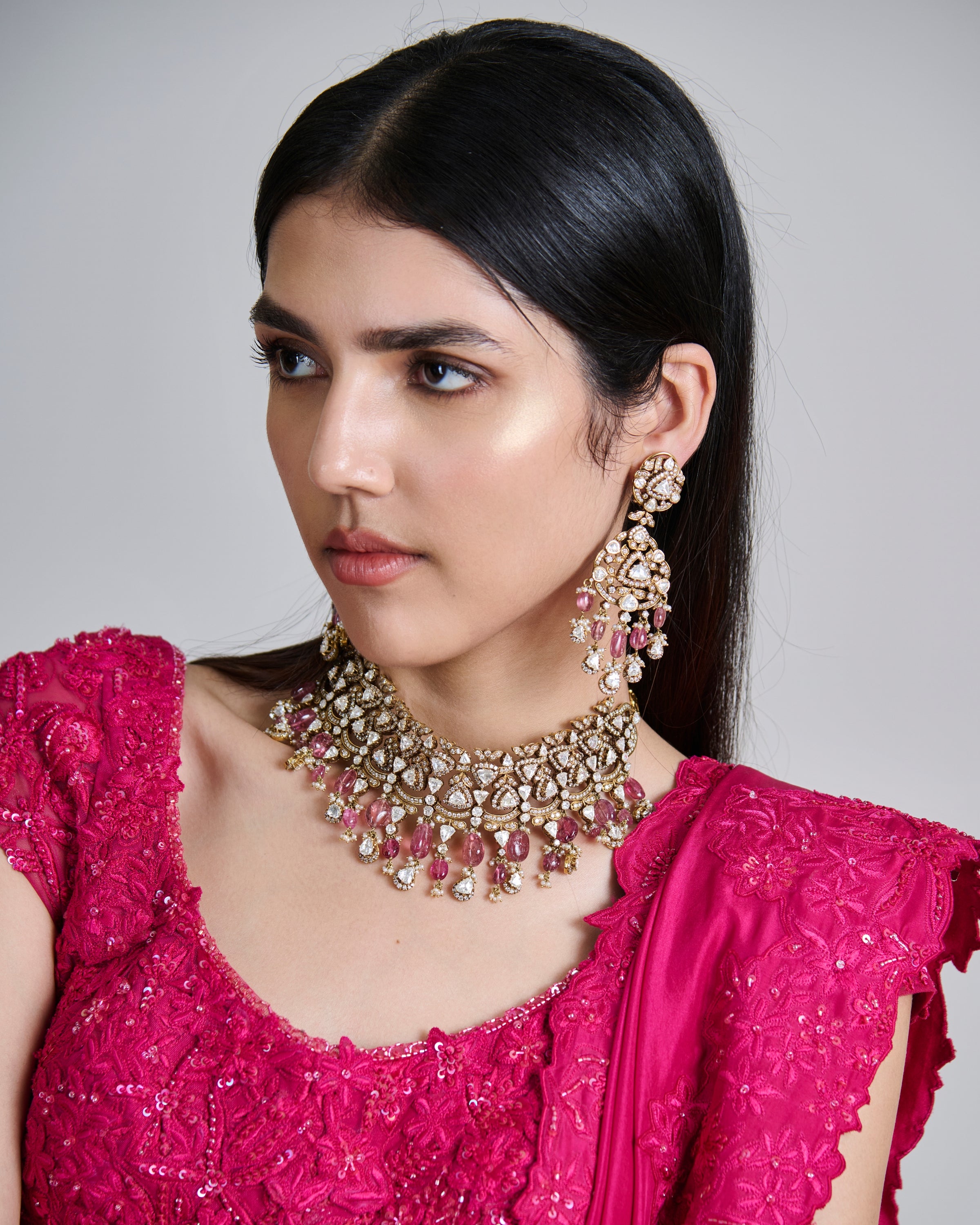 Fuchsia Celia Lehenga Set